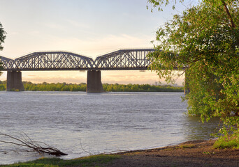 Railway bridge over the Ob