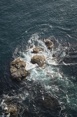Big waves from the cliff.