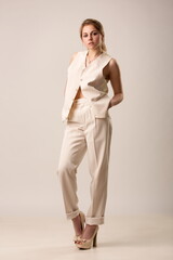 trouser suit for a young girl