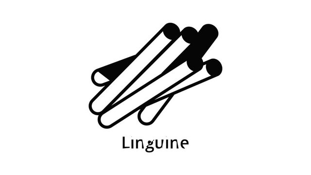 Linguine icon animation best on white background for any design