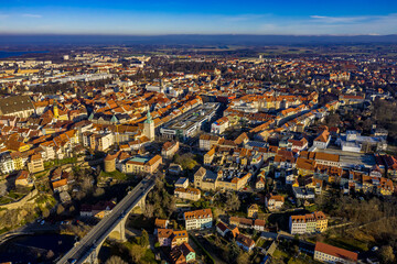Fototapeta na wymiar Bautzen | Luftbilder von Bautzen in Sachsen 