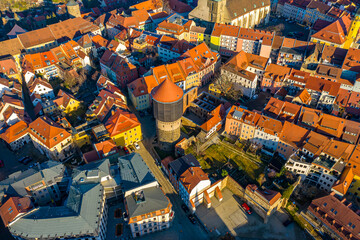 Obraz premium Bautzen | Luftbilder von Bautzen in Sachsen 