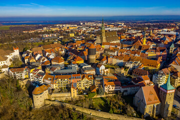 Fototapeta na wymiar Bautzen | Luftbilder von Bautzen in Sachsen 