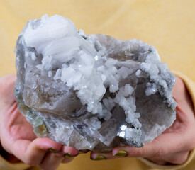 barite mineral specimen stone gem quartz crystal rock