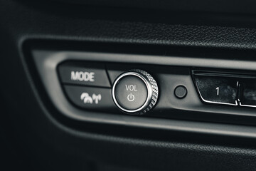 Fototapeta premium Buttons panel of the car on the dashboard