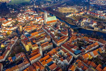 Fototapeta premium Görlitz Luftbilder | Luftbilder von Görlitz in Sachsen | Drohnenaufnahmen von Görlitz 