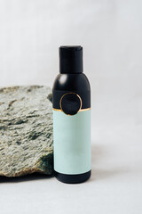 Black tubes with cosmetic cream, health care