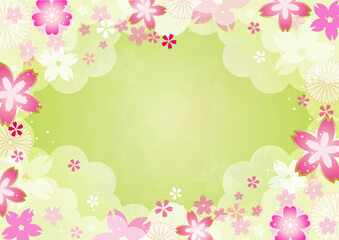 Obraz na płótnie Canvas 桜の背景素材_和柄