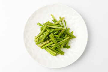 Vegetable parsley on white background
