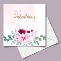 Valentine's day background with beautiful floral