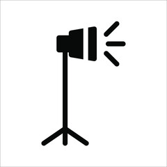 spotlight icon. Searchlight icon. vector illustration for mobile concept and web design on white background