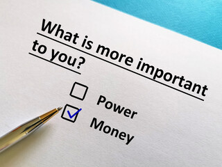 Obraz premium Questionnaire
