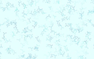 Light Blue, Green vector template with artificial intelligence structure.