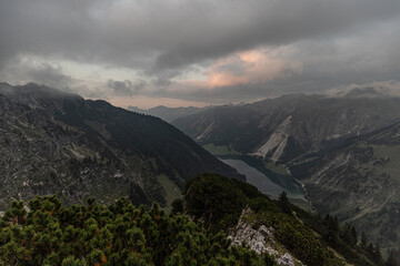 Obraz premium Blick zum Vilsalpsee