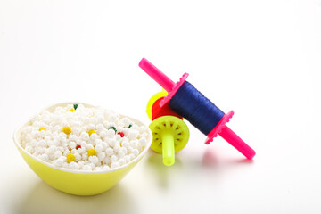 Firki and tilgul for makar sankranti. Makar sankranti is Indian kite Festival. It is also known as uttarayan. Firki is also called as Patang dori.