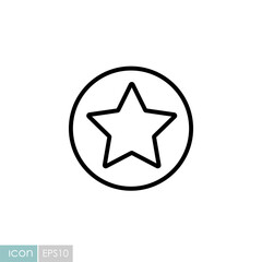 Obraz premium Add to favorites vector icon, star symbol