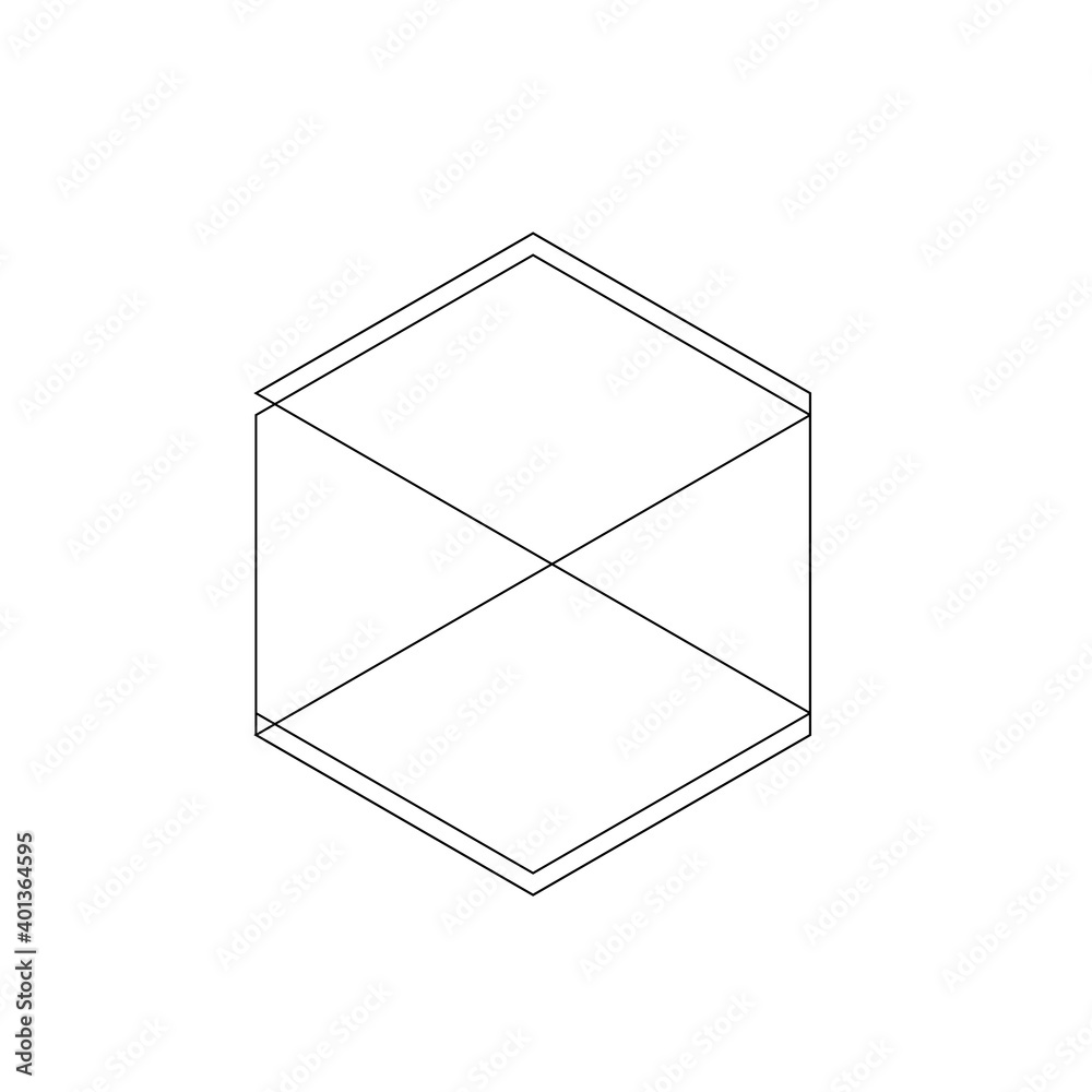Poster Vector hexagons pattern. Internet connection network high digital technology. Geometric texture background. Abstract wallpaper