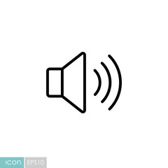 Max volume high vector flat icon