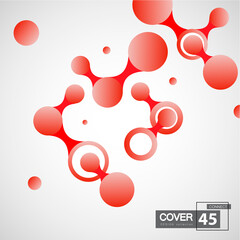 Modern connect for web marketing design. Graphic design element. Digital science technology concept. Vector abstract background. Business design