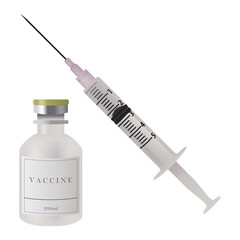 Vaccine and Syringe