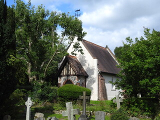 Fototapeta na wymiar View of a small church