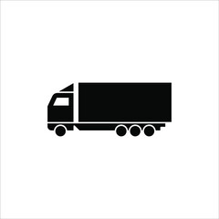 fast delivery truck icon, express delivery, quick move, line symbol on white background