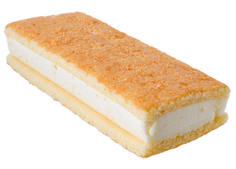 ice cream vanilla sandwich in chocolate chip cookies