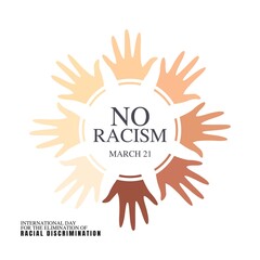 International Day for The Elimination of Racial Discrimination Vector Illustration. Suitable for greeting card poster and banner.
