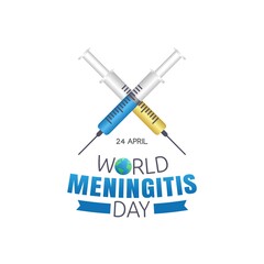 World Meningitis Day Vector Illustration. Suitable for greeting card poster and banner.