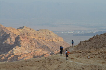 landscape desert mountain Sahara Israel Jordan hike trail