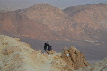 landscape desert mountain Sahara Israel Jordan hike trail