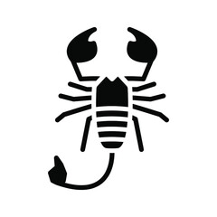 scorpion icon. animals sign. vector illustration.