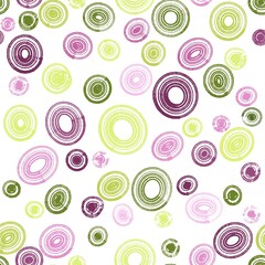 decorative seamless pattern multicolored spirals on a white background funny wallpaper green and pink circles