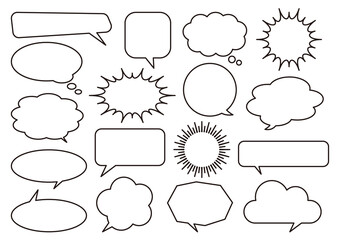 Fototapeta premium ふきだしセット
