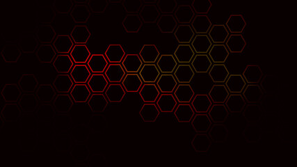 Gold honeycomb wallpaper art illustration popular background yellow hexagon design