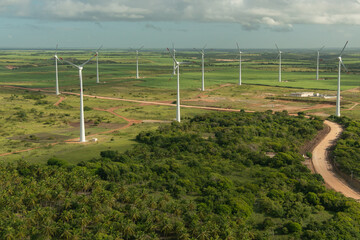 Parque eólico em Mataraca, Rio Grande do Norte, Nordeste, Brasil, Zig Koch, renovável,...
