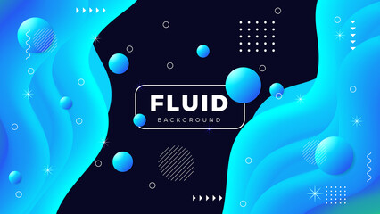 Obraz premium Trendy Fluid gradient background design with gradient shapes composition