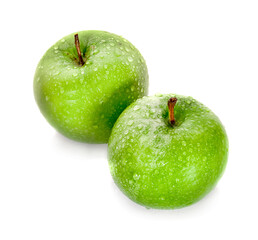 green apple isolated on white background