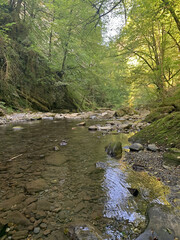 River near Holzarte bridge. Basque Country. France