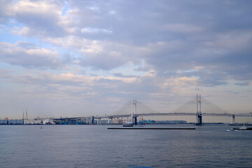 Fototapeta na wymiar 神奈川県横浜市のベイブリッジ