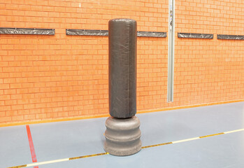 School gym boxing bag or pole