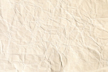 Yellow crumpled paper background texture
