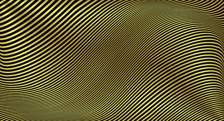 Abstract gold luxurious wave line background - simple texture for your design. gradient background. Modern decoration for websites, posters, banners, EPS10 vector
