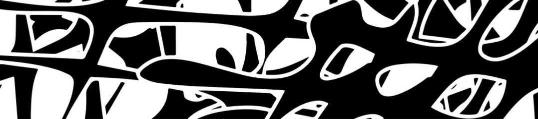 Grunge black and white vector background. Monochrome chaos texture