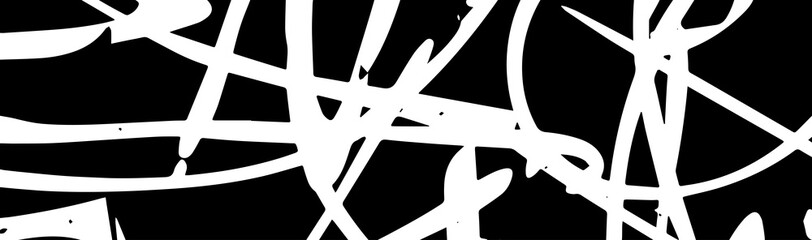 Grunge black and white vector background. Monochrome chaos texture