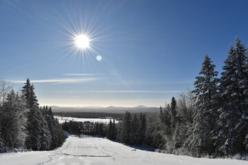 
The Sainte-Apolline recreation area in winter