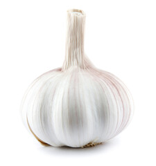 Isolated garlic. Raw garlic isolated on white background