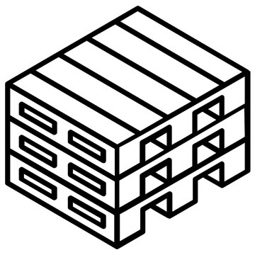 
Editable Design Of Wooden Pallets Icon
