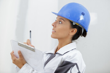 female inspector on construction site