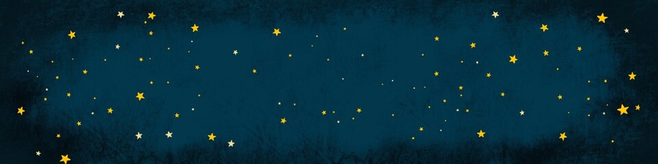 Christmas stars banner background. Abstract background blue colour